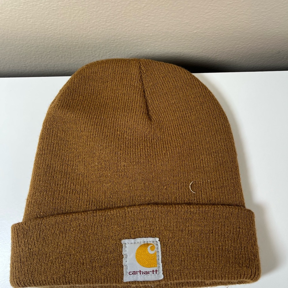 Carhartt Carhartt Brown/Tan Knit Cuffed Beanie